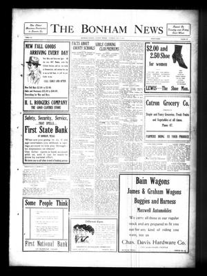 The Bonham News (Bonham, Tex.), Vol. 51, No. 47, Ed. 1 Tuesday, October 3, 1916