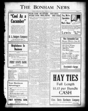 The Bonham News (Bonham, Tex.), Vol. 54, No. 25, Ed. 1 Tuesday, July 15, 1919