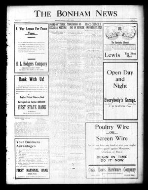 The Bonham News (Bonham, Tex.), Vol. 53, No. 95, Ed. 1 Tuesday, March 18, 1919
