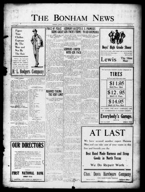 The Bonham News (Bonham, Tex.), Vol. 53, No. 58, Ed. 1 Friday, November 8, 1918