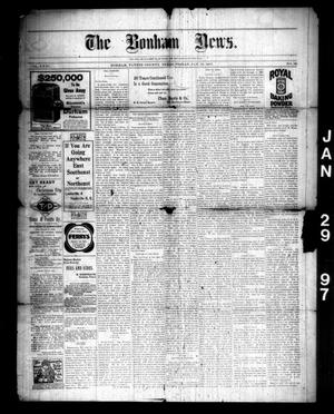 Primary view of object titled 'The Bonham News. (Bonham, Tex.), Vol. 31, No. 35, Ed. 1 Friday, January 29, 1897'.