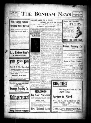 The Bonham News (Bonham, Tex.), Vol. 50, No. 96, Ed. 1 Friday, March 24, 1916