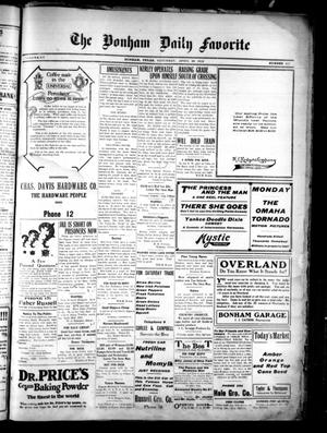 The Bonham Daily Favorite (Bonham, Tex.), Vol. 15, No. 231, Ed. 1 Saturday, April 26, 1913