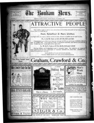 The Bonham News. (Bonham, Tex.), Vol. 40, No. 44, Ed. 1 Friday, November 3, 1905