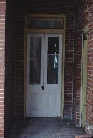 [Garcia-Garza House, (French Doors opening on to second story Porch)]