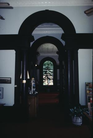 [Palestine Carnegie Library Building, (looking across large front rooms and foyer)]