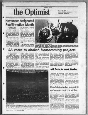 The Optimist (Abilene, Tex.), Vol. 64, No. 9, Ed. 1, Friday, October 29, 1976