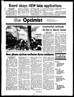 Primary view of The Optimist (Abilene, Tex.), Vol. 65, No. 1, Ed. 1, Friday, September 2, 1977
