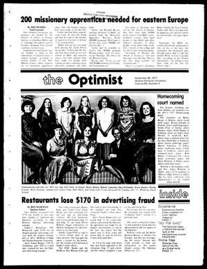 The Optimist (Abilene, Tex.), Vol. 65, No. 5, Ed. 1, Friday, September 30, 1977