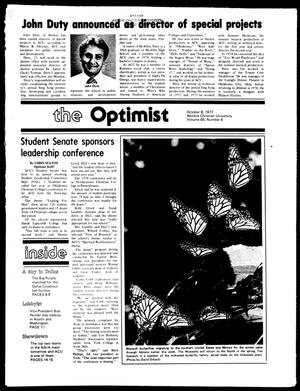 Primary view of object titled 'The Optimist (Abilene, Tex.), Vol. 65, No. 6, Ed. 1, Saturday, October 8, 1977'.