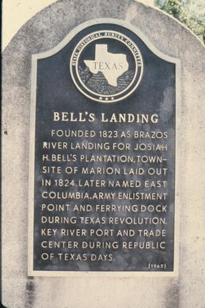 [Bell's Landing Historic Marker]