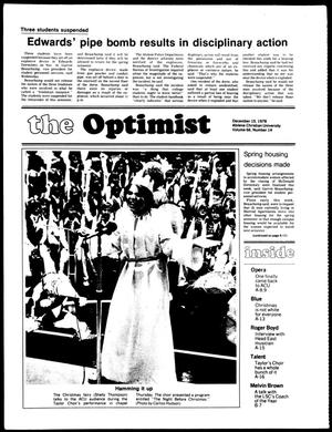 The Optimist (Abilene, Tex.), Vol. 66, No. 14, Ed. 1, Friday, December 15, 1978
