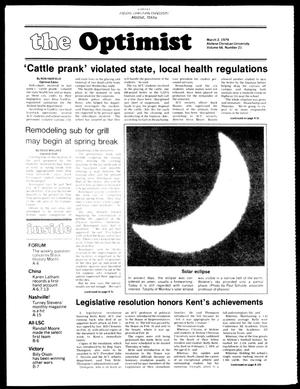 Primary view of object titled 'The Optimist (Abilene, Tex.), Vol. 66, No. 21, Ed. 1, Friday, March 2, 1979'.