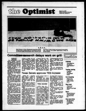 The Optimist (Abilene, Tex.), Vol. 66, No. 23, Ed. 1, Friday, March 16, 1979