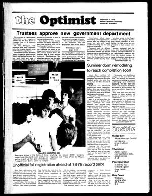 The Optimist (Abilene, Tex.), Vol. 67, No. 1, Ed. 1, Friday, September 7, 1979