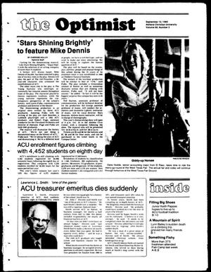 The Optimist (Abilene, Tex.), Vol. 68, No. 2, Ed. 1, Friday, September 12, 1980