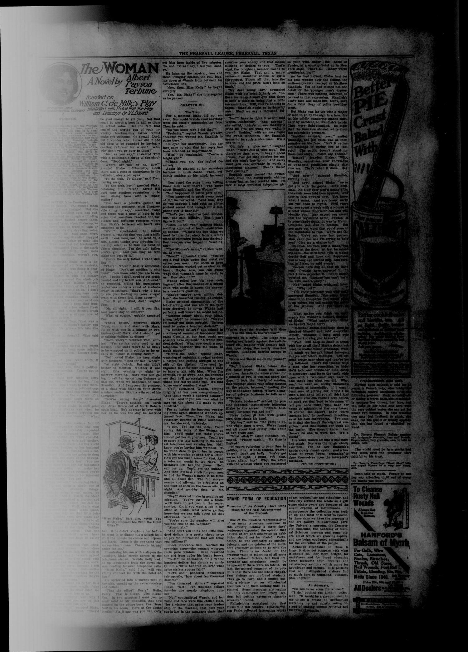 The Pearsall Leader (Pearsall, Tex.), Vol. 19, No. 48, Ed. 1 Friday, March 13, 1914
                                                
                                                    [Sequence #]: 3 of 8
                                                