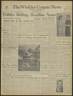 The Winkler County News (Kermit, Tex.), Vol. 26, No. 75, Ed. 1 Monday, January 22, 1962