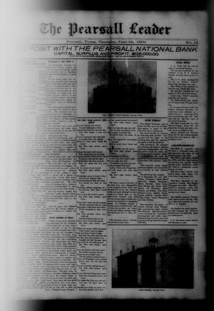 The Pearsall Leader (Pearsall, Tex.), Vol. 15, No. 12, Ed. 1 Thursday, June 24, 1909