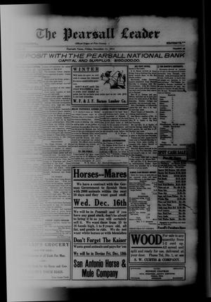 The Pearsall Leader (Pearsall, Tex.), Vol. 20, No. 35, Ed. 1 Friday, December 11, 1914