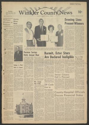 Winkler County News (Kermit, Tex.), Vol. 30, No. 34, Ed. 1 Sunday, January 15, 1967