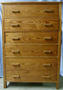 Primary view of [Wood dresser with six drawers with wood handles]