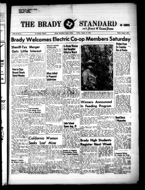 Primary view of object titled 'The Brady Standard and Heart O' Texas News (Brady, Tex.), Vol. 51, No. 44, Ed. 1 Friday, August 19, 1960'.