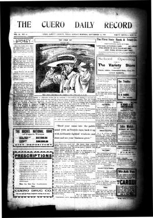 The Cuero Daily Record (Cuero, Tex.), Vol. 30, No. 61, Ed. 1 Sunday, September 12, 1909