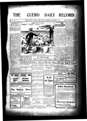 The Cuero Daily Record (Cuero, Tex.), Vol. 31, No. 72, Ed. 1 Sunday, September 26, 1909