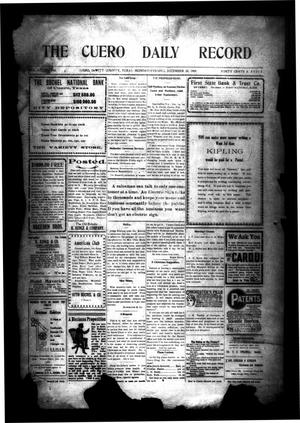 The Cuero Daily Record (Cuero, Tex.), Vol. 31, No. 145, Ed. 1 Monday, December 20, 1909