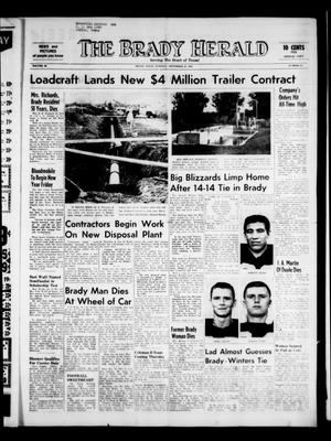 The Brady Herald (Brady, Tex.), Vol. 20, No. 45, Ed. 1 Tuesday, September 24, 1963