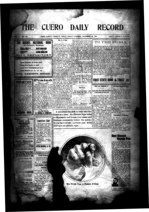 The Cuero Daily Record (Cuero, Tex.), Vol. 31, No. 149, Ed. 1 Friday, December 24, 1909