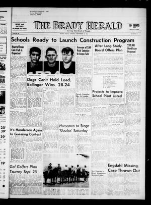 The Brady Herald (Brady, Tex.), Vol. 20, No. 43, Ed. 1 Tuesday, September 10, 1963
