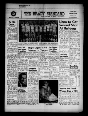The Brady Standard and Heart O' Texas News (Brady, Tex.), Vol. 52, No. 16, Ed. 1 Friday, February 3, 1961