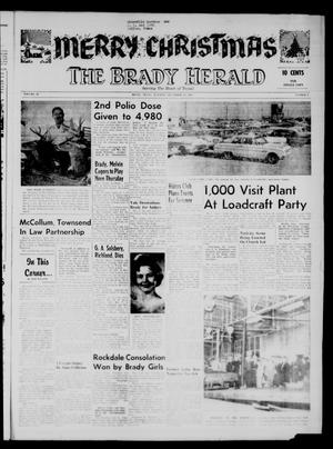 Primary view of object titled 'The Brady Herald (Brady, Tex.), Vol. 20, No. 5, Ed. 1 Tuesday, December 18, 1962'.