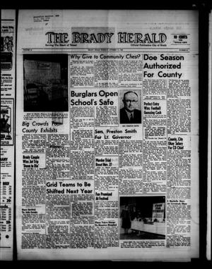 The Brady Herald (Brady, Tex.), Vol. 18, No. 51, Ed. 1 Tuesday, October 17, 1961
