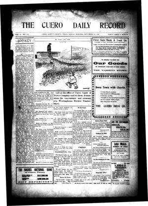 The Cuero Daily Record (Cuero, Tex.), Vol. 31, No. 114, Ed. 1 Sunday, November 14, 1909
