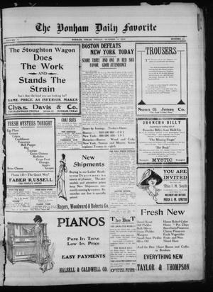 The Bonham Daily Favorite (Bonham, Tex.), Vol. 15, No. 64, Ed. 1 Friday, October 11, 1912