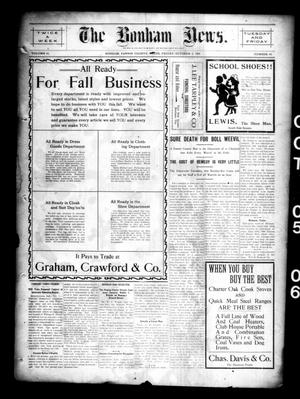 The Bonham News. (Bonham, Tex.), Vol. 41, No. 36, Ed. 1 Friday, October 5, 1906