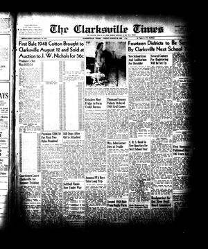Primary view of object titled 'The Clarksville Times (Clarksville, Tex.), Vol. 76, No. [31], Ed. 1 Friday, August 20, 1948'.