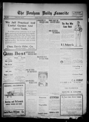 The Bonham Daily Favorite (Bonham, Tex.), Vol. 22, No. 128, Ed. 1 Wednesday, April 28, 1920