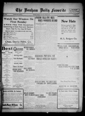 The Bonham Daily Favorite (Bonham, Tex.), Vol. 22, No. 179, Ed. 1 Saturday, February 28, 1920