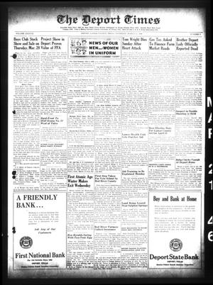 The Deport Times (Deport, Tex.), Vol. 38, No. 7, Ed. 1 Thursday, March 21, 1946