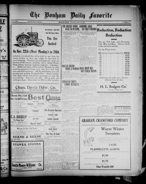 The Bonham Daily Favorite (Bonham, Tex.), Vol. 23, No. 89, Ed. 1 Tuesday, November 16, 1920