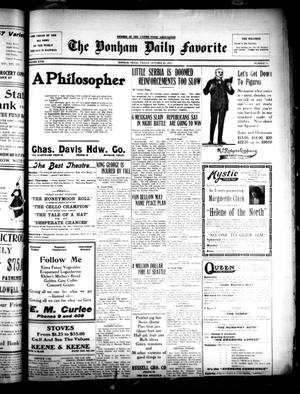 The Bonham Daily Favorite (Bonham, Tex.), Vol. 18, No. 75, Ed. 1 Friday, October 29, 1915
