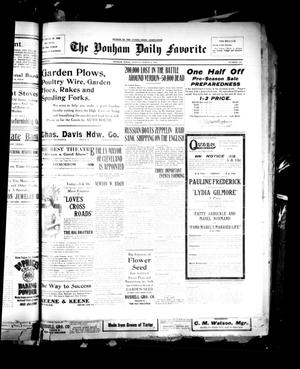 The Bonham Daily Favorite (Bonham, Tex.), Vol. 18, No. 184, Ed. 1 Monday, March 6, 1916