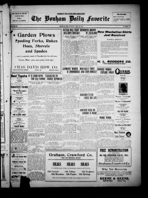 The Bonham Daily Favorite (Bonham, Tex.), Vol. 20, No. 173, Ed. 1 Tuesday, February 19, 1918