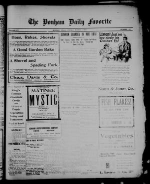 The Bonham Daily Favorite (Bonham, Tex.), Vol. 13, No. 188, Ed. 1 Friday, March 3, 1911