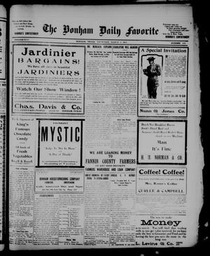 The Bonham Daily Favorite (Bonham, Tex.), Vol. 13, No. 193, Ed. 1 Thursday, March 9, 1911