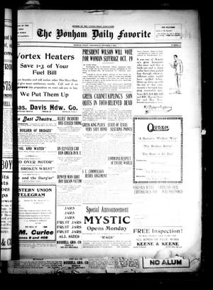 The Bonham Daily Favorite (Bonham, Tex.), Vol. 18, No. 55, Ed. 1 Wednesday, October 6, 1915